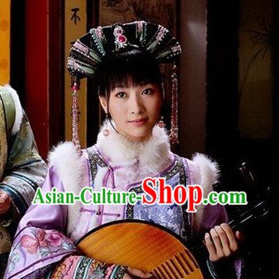 Qing Dynasty Manchu Empress Winter Jacket for Women