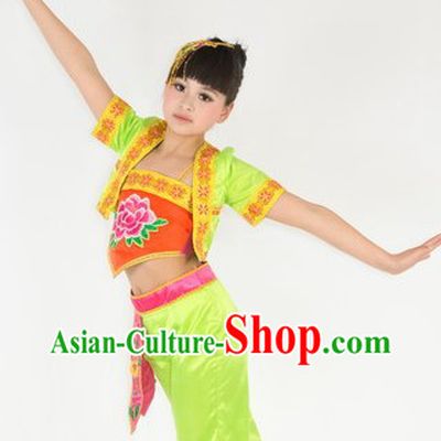 Traditional Chinese Mandarin Dance Costumes for Kids