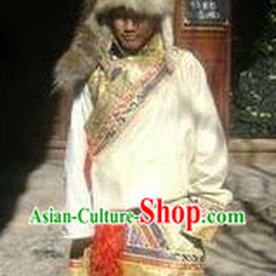 Traditional Tibetan Clothing and Hat for Men