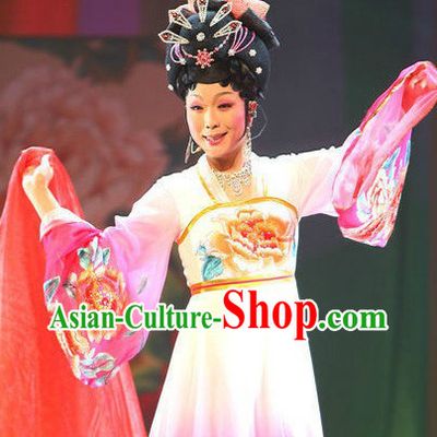 Long Sleeve Embroidered Flower Tang Dynasty Dance Costumes for Women