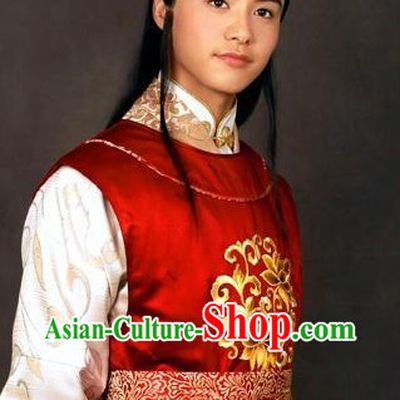 Ancient Chinese Rich Family Young Men Costumes and Hat