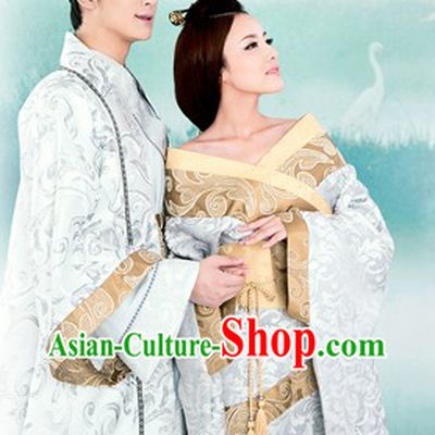 Ancient Chinese Lover Husband and Wife Clothes for Men and Women