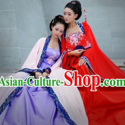 Ancient Chinese Hanfu Clothes for Sisters