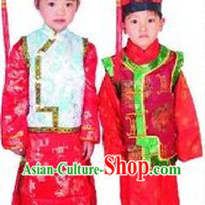 Chinese Princess and Prince Costumes Two Sets for Kids