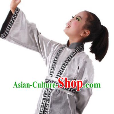 Traditional Chinese Poem Reading Performance Costumes for Kids