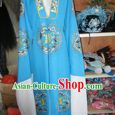 Ancient Chinese Huangmei Opera Embroidered Robe for Men