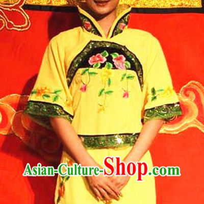 Chinese Stage Performance Yangge Dance Costume and Headwear for Women