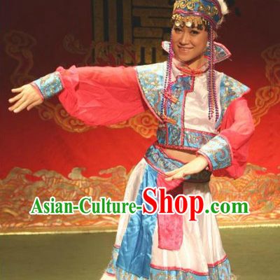 Traditional Chinese Mongolian Outfit for Women