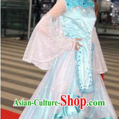 Traditional Chinese Hui Minority Dance Costumes and Hat for Women