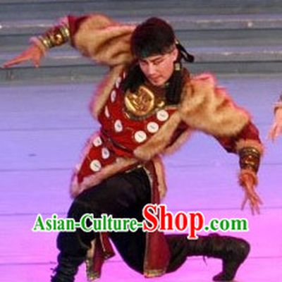 Traditional Chinese Mongolian Clothing for Men