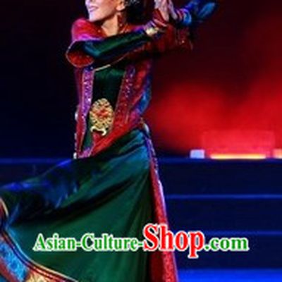 Traditional Chinese Mongolian Minority Outfit for Women