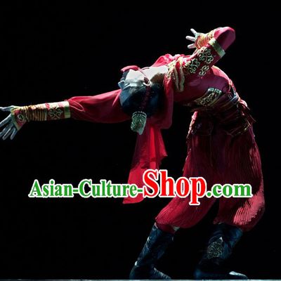 Traditional Chinese Classical Guard Dance Costumes for Men