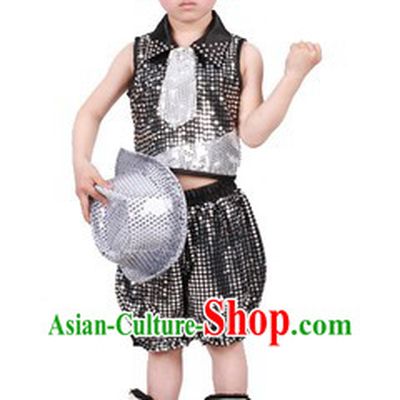 Stage Performance Cool Modern Dance Costume for Kids