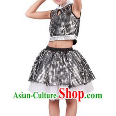 Stage Performance Cool Modern Dance Costume for Kids