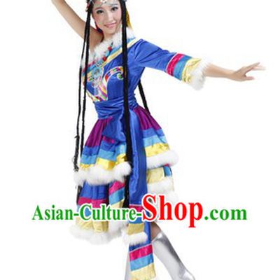 Traditional Tibetan Clothing and Headwear for Women