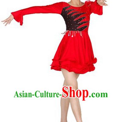 Latin Ballroom Dance Costume Dresses for Women