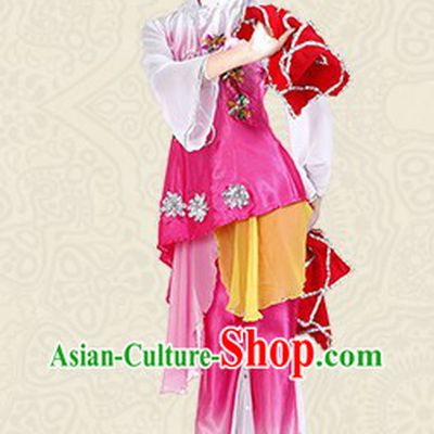 Chinese Classical Dance Costume and Headpieces for Women