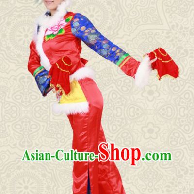 Han Minority Peony Dance Costumes for Women