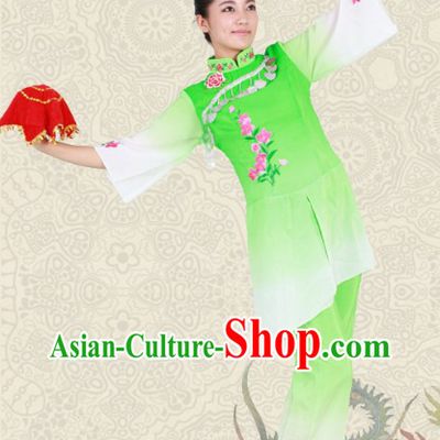 Embroidered Flower Classical Dance Outfit for Women