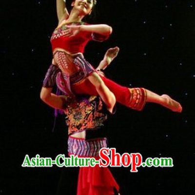 Chinese Folk Ethnic Nationality Costumes for Men and Women