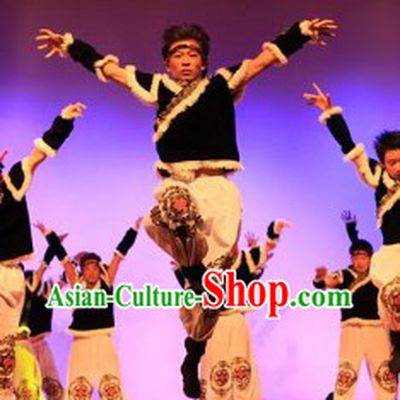 Mongolian Minority Dance Costumes for Men
