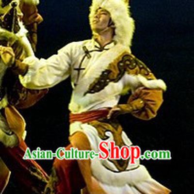 Traditional Chinese Mongolian Clothes for Men