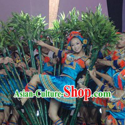 Ge Mo Shao Nv Ethnic Minority Dance Costumes for Girls
