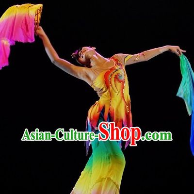 Traditional Chinese Classic Dance Costume and Headwear for Women