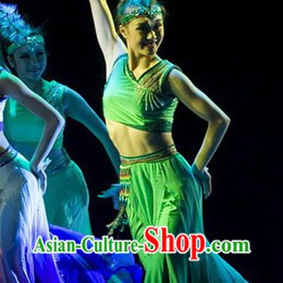 Dai Minority Peacock Dance Costumes for Girls