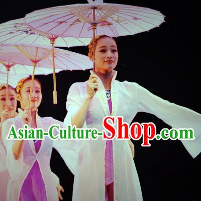 Traditional Chinese Umbrella Dance Costumes for Women