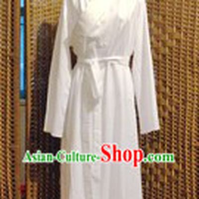 Ancient Chinese White Hanfu Robe for Men or Women