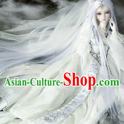 Ancient Chinese Moonlight Witch Costumes and Headwear for Women