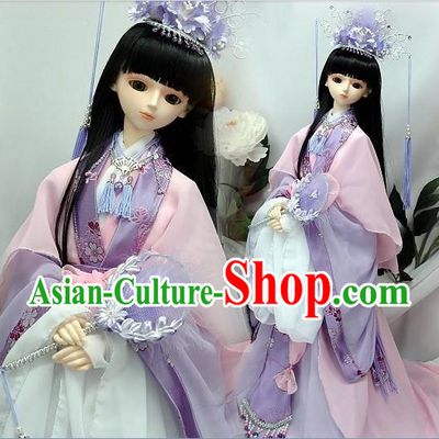 Ancient Chinese BJD Costumes and Hair Accessories for Real People