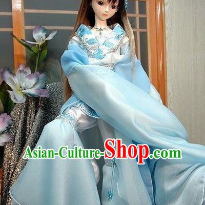 Ancient Chinese BJD Cosplay Talented Dancer Costumes and Hair Accessories for Women