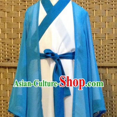 Traditional Chinese Zhuge Liang Costumes and Hat Complete Set for Kids