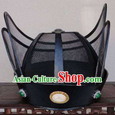Ancient Chinese Black Hanfu Official Hat for Men
