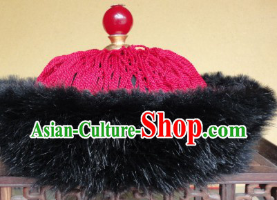 Ancient Chinese Qing Dynasty Prince Hat for Men