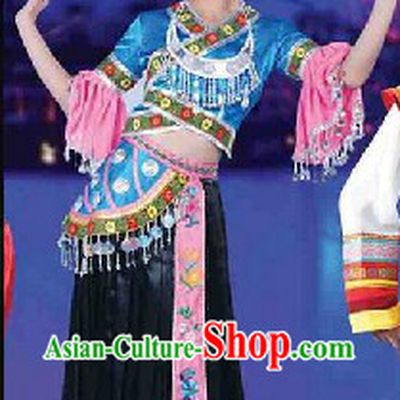 Traditional Miao Clothes and Hat for Women