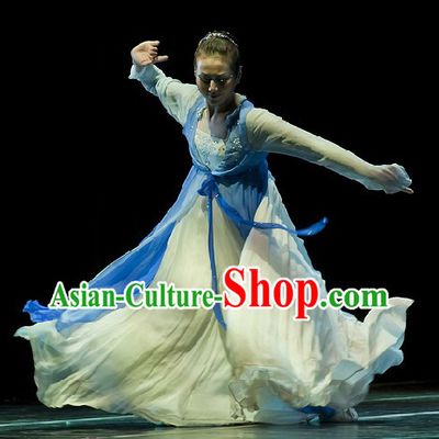 Chinese Classical Dance Costumes Complete Set for Women