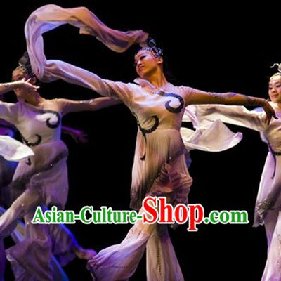 Traditional Chinese Classical Dance Attire Complete Set for Women