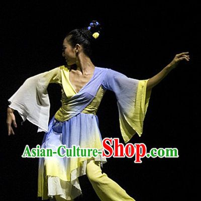 Chinese Classic Dance Costumes Complete Set for Women