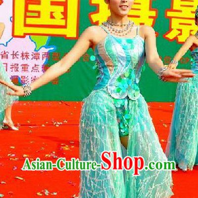 Chinese Hunan Pronvice Style Dance Costumes for Women