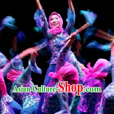 Chinese Classical Fisherwoman Costumes and Headwear for Women