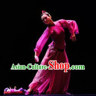 Stage Performance Chinese Beauty Dance Costumes and Headwear for Women