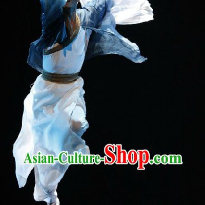 Stage Performance Classical Dancing Costume and Headwear Complete Set for Men