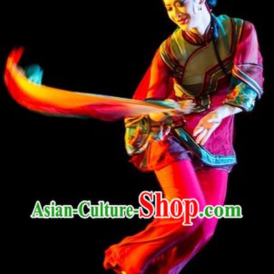 Ancient Chinese Anhui Mother Costume and Headpieces Complete Set for Women