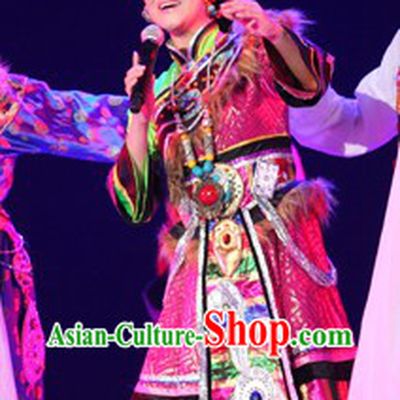 Tibetan Kangting Dance Costumes and Hat for Women