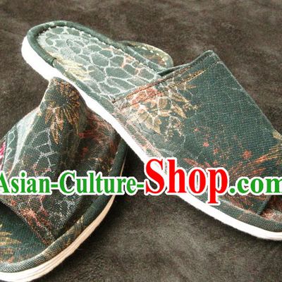 All Handmade Chinese Thick Sole Cotton Slippers