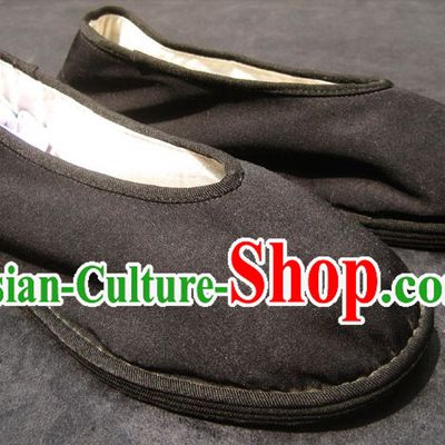 All Handmade Chinese Black Thick Sole Cotton Shoes