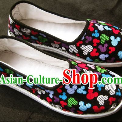 All Handmade Chinese Thick Sole Cotton Shoes